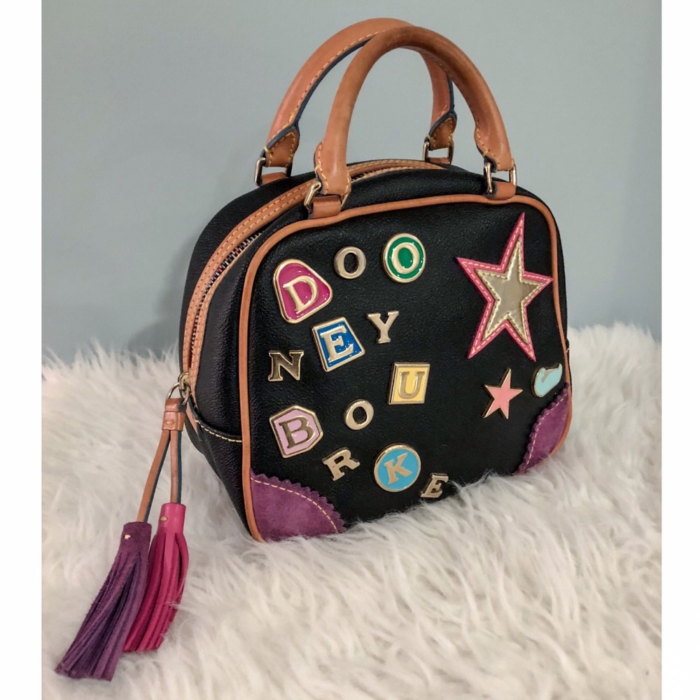 Vintage Dooney & Bourke Charm Mini Bowler #7